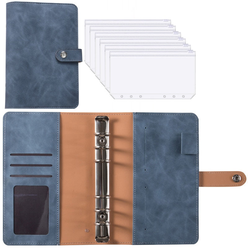 Maliben | Financial Planner Leather Multi Pocket Bill Organizer Notebook