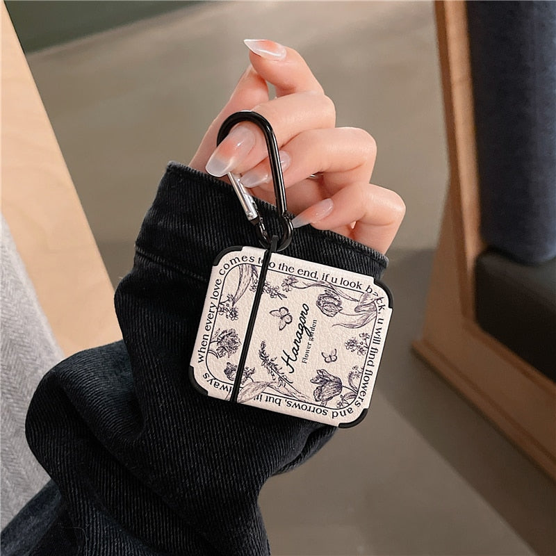 Maliben | Artistic Flower Leather Airpods Case