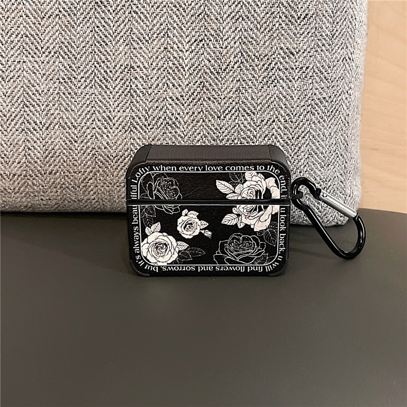 Maliben | Artistic Flower Leather Airpods Case
