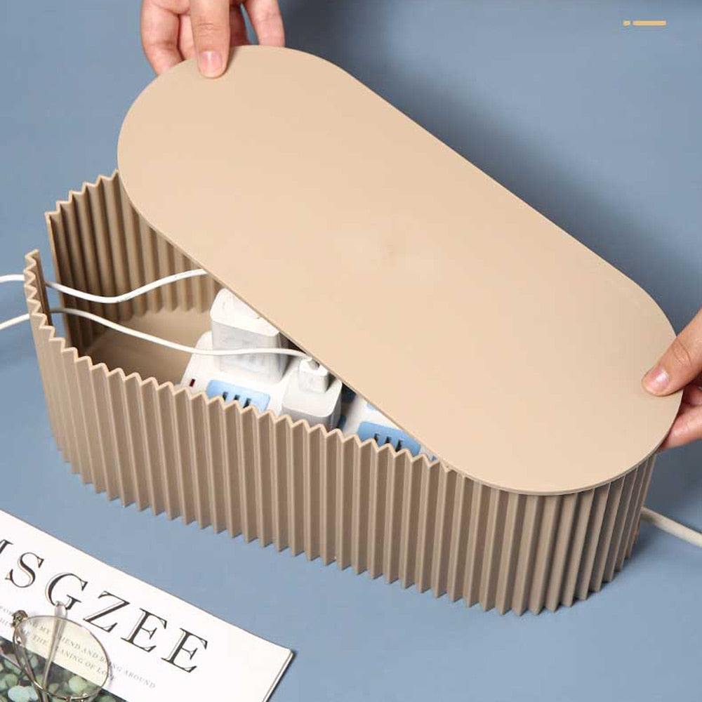 Maliben | Design Storage Box | Organizer For Cables, Adapters, And Power Strips