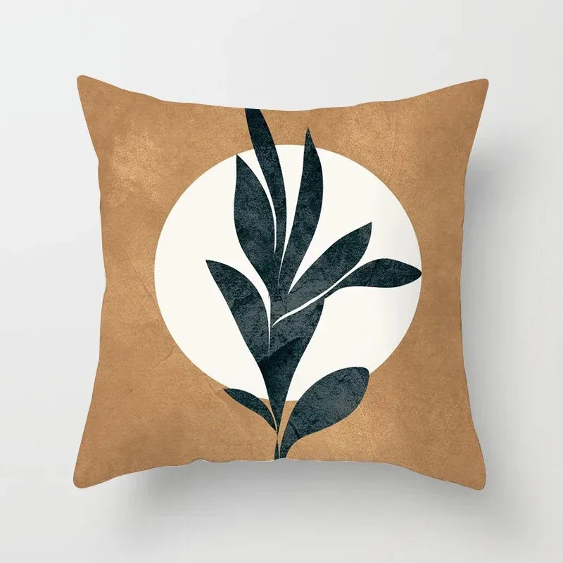 Maliben | Velvethaven Cushion Cover - Stylish Botanical Cushion Cover For Fresh Interior Makeover