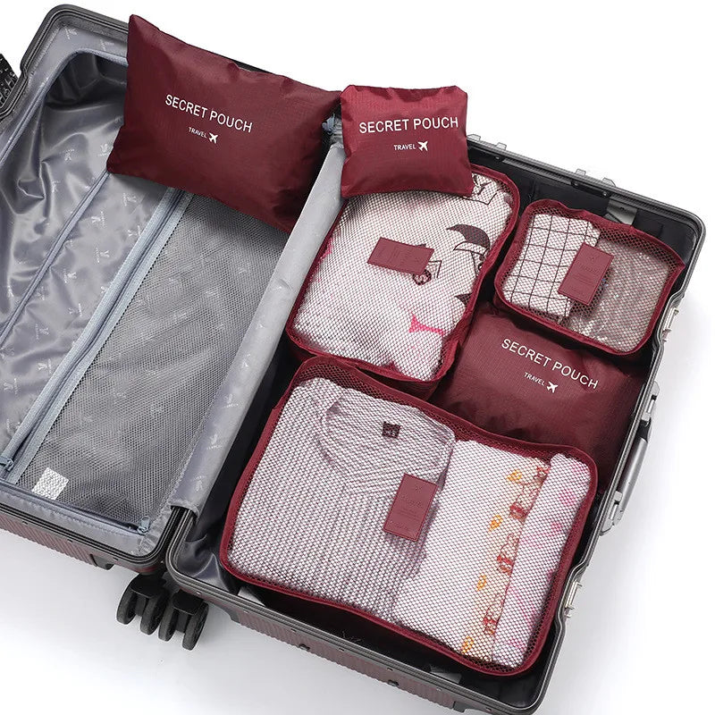 Maliben | Travoro Packing Cube Set | 6-Piece | Waterproof & Extra Volume | Suitcase Organizer For Men