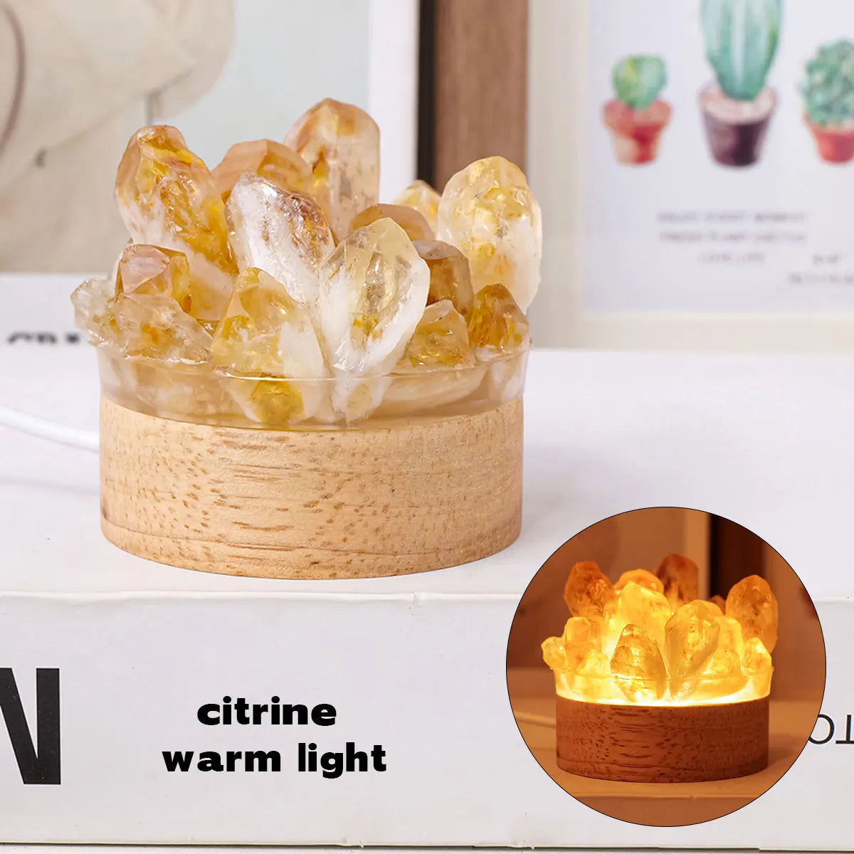 Maliben | Crystal Lamp Natural Stone | Handmade | FenG Shui & Wellness Decor | 150–200 g