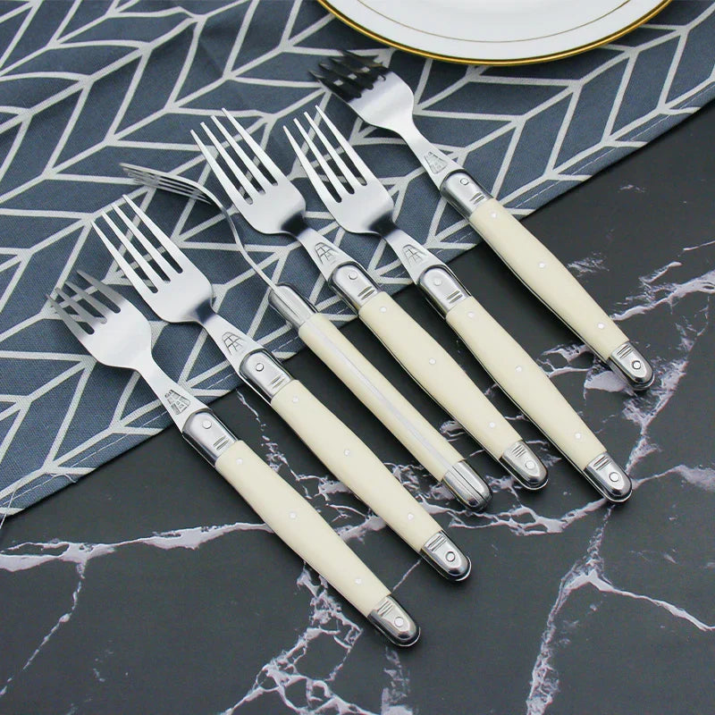 Maliben | IvoryElegance – Luxury Laguiole Cutlery Set with Timeless Style