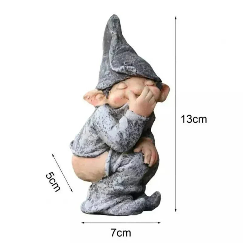 Maliben | Funny Gnome Figurine Made Of Resin For Garden And Lawn