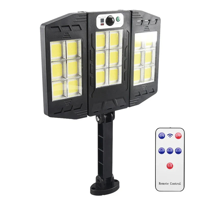 Maliben | Solar Wall Light Lumiseca | 800 Leds Super Bright | With Motion Sensor | 3 Lighting Modes | Waterproof For Garden & Outdoor