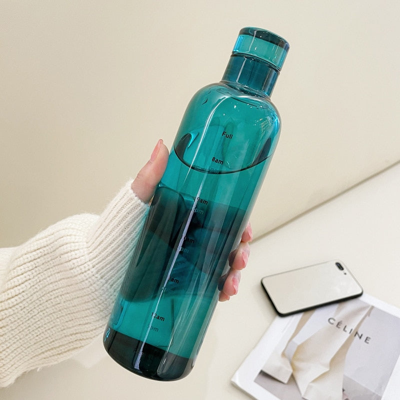 Maliben | Time Scale Heat-Resistant Glass Water Bottle