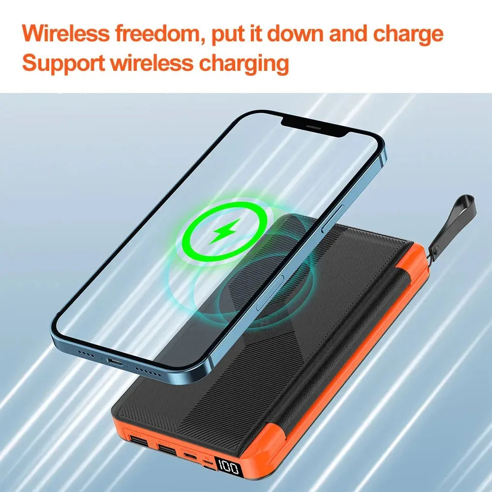 Maliben | Solar Powerbank Voltmate Flip 15w | 10,000/20,000mah | Wireless Qi Charging | Solar Panel Foldable | Waterproof & Shockproof