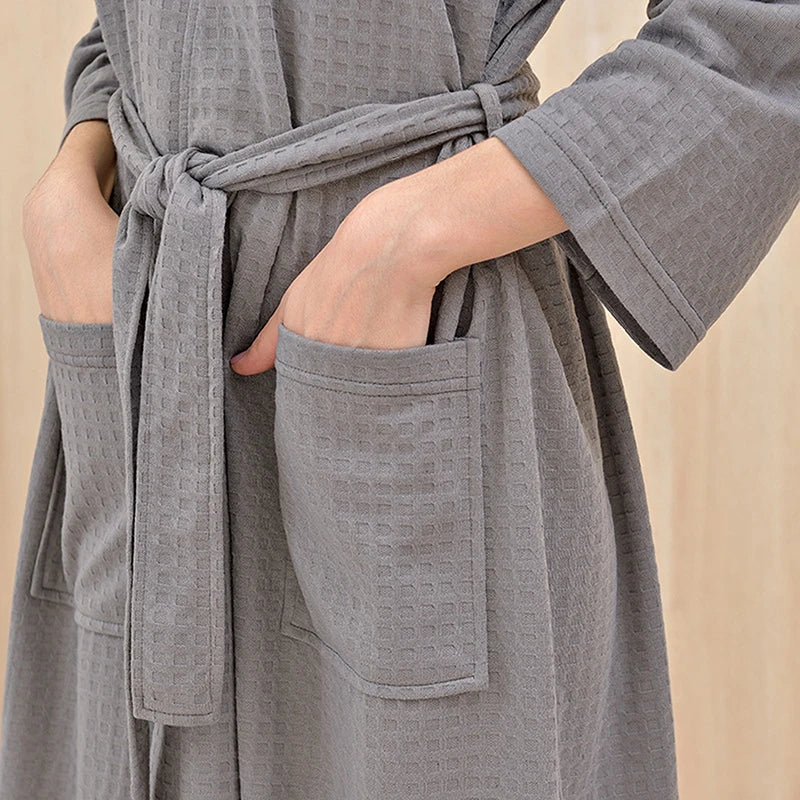 Maliben Autumn Bathrobe for Men and Women