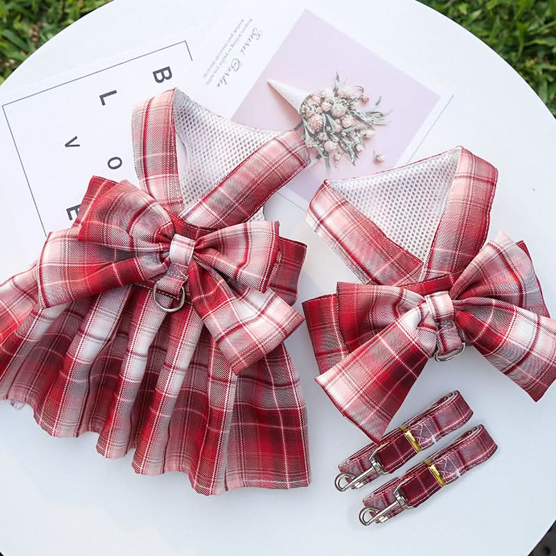 Maliben | Adjustable Dog Harness with Elegant Bow for Stylish Walks