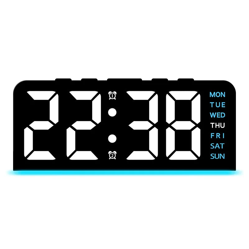 Maliben | Modern Led All Week Display Night Lamp Alarm Clock