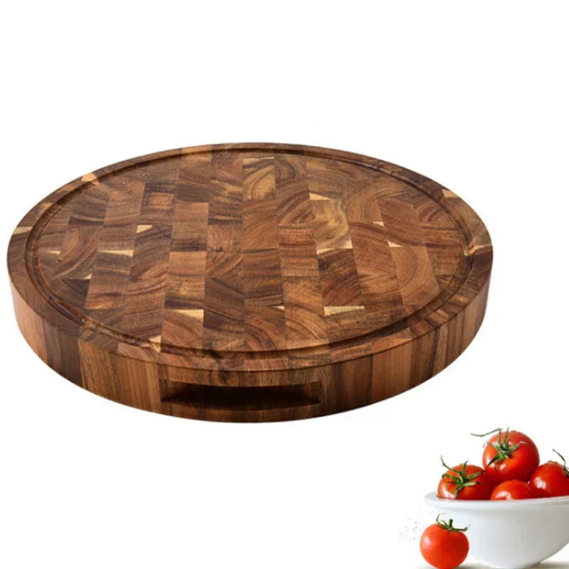 Maliben | ButcherGrain | Thick round acacia butcher block