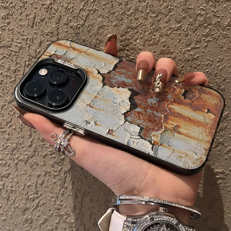 Maliben | Industrial Rust Finish Shockproof Iphone Case