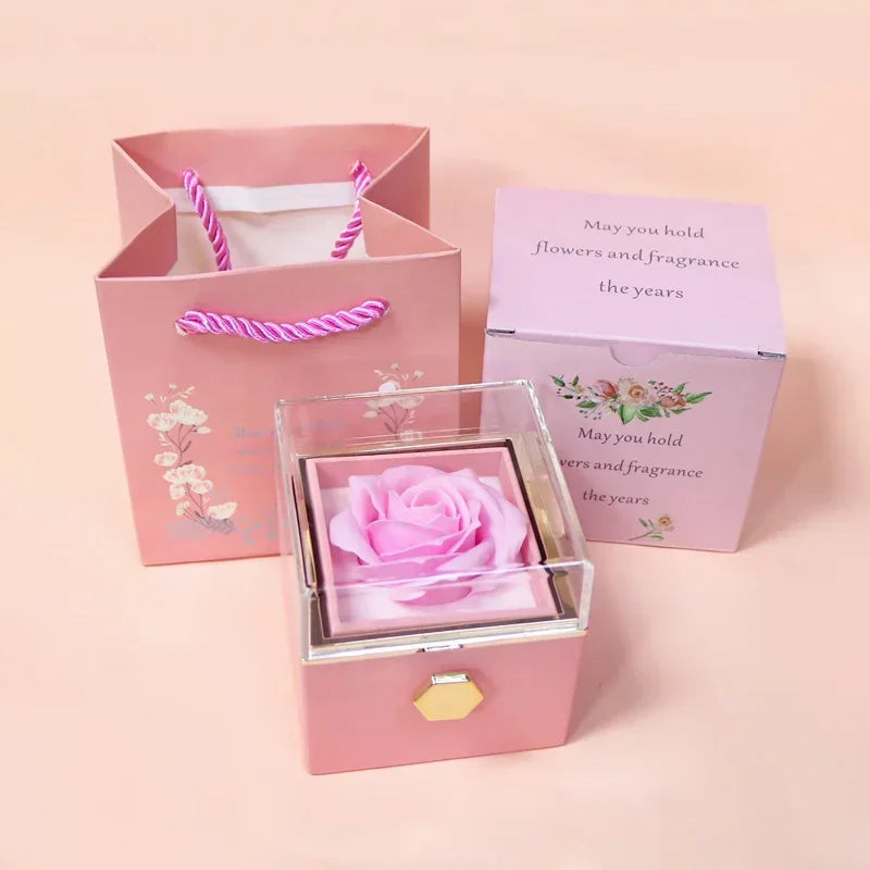 Maliben | Eternal Rose Spin Display Jewelry Box