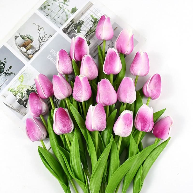 Maliben | Artificial Tulip Bouquet With Realistic Lifelike Flowers