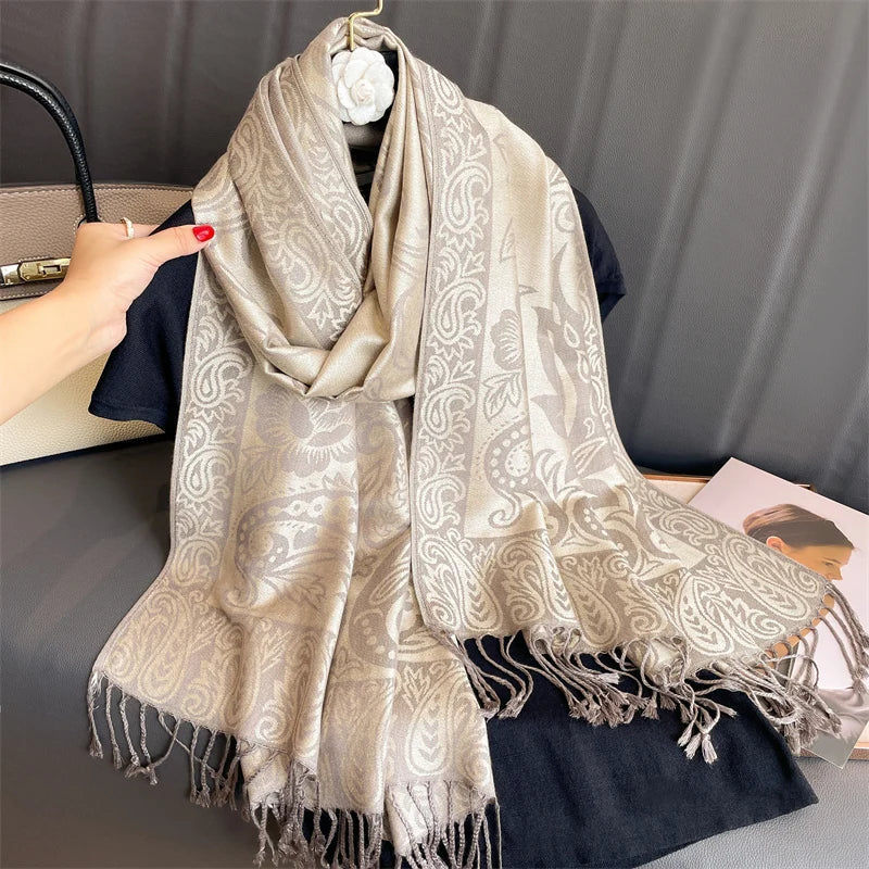 Maliben | Élégancea | Women's Scarf | Cashmere Feel | 70 × 190 Cm | Luxury Print & Warm