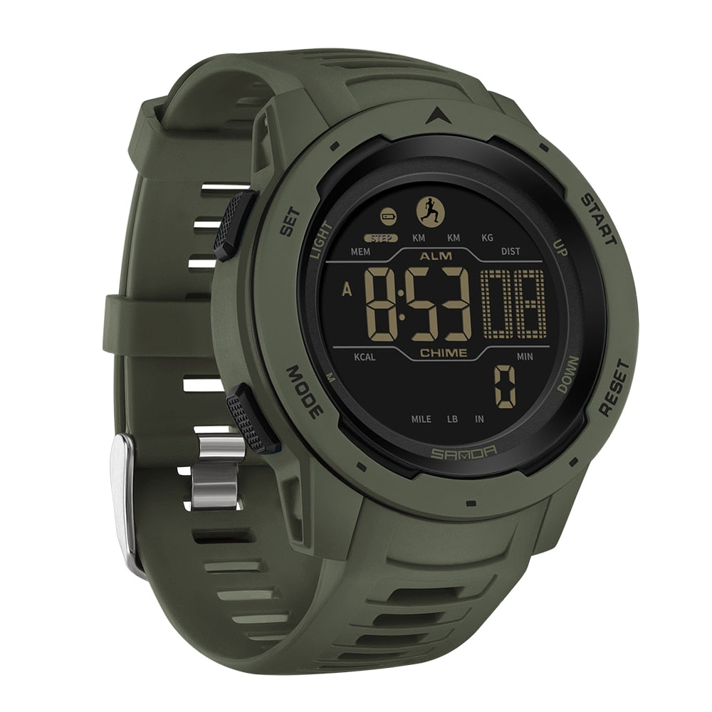 Maliben | Waterproof Military Pedometer Digital Watch