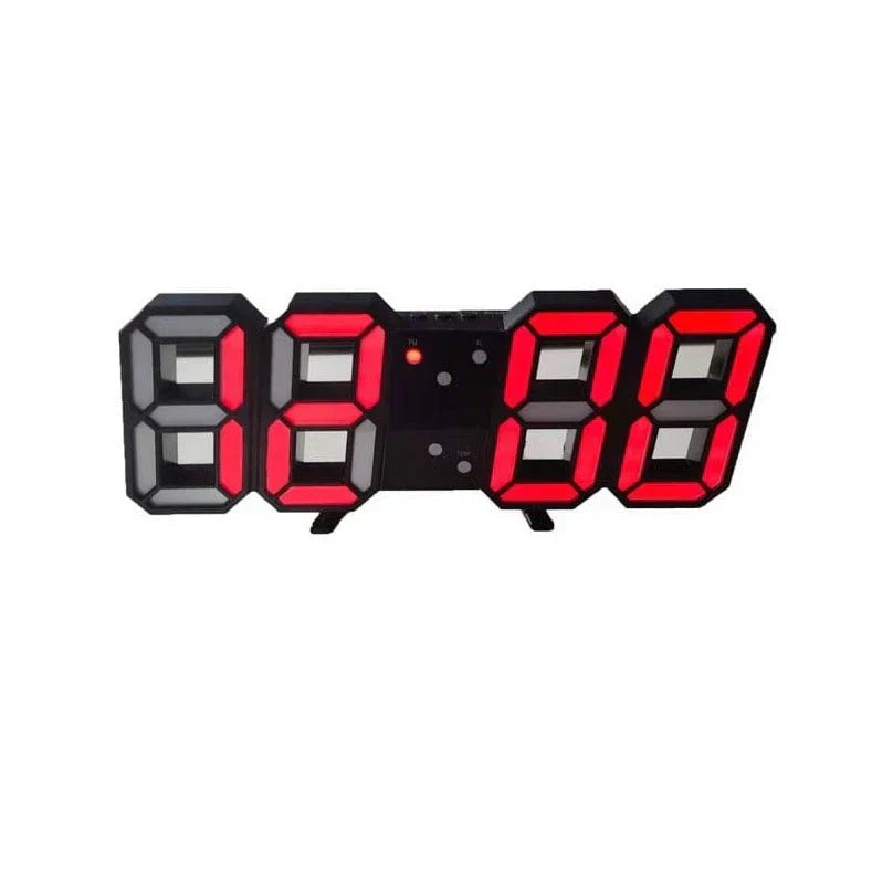 Maliben | Timeglow 3d Led Wall Clock – Digital Clock With Adjustable Lighting