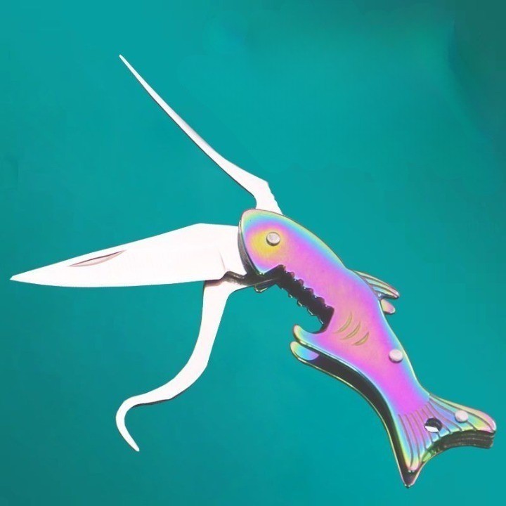 Maliben | Sharp Shark Multifunctional Toothpick Knife Keychain