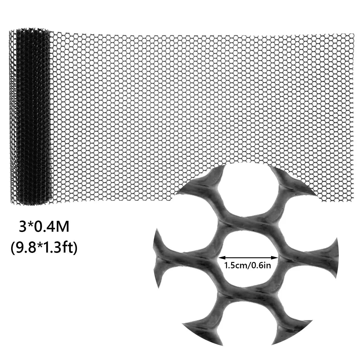 Maliben | Flexguard Mesh | Plastic Fence Net For Garden & Tree Trunk Protection | 300 × 40 Cm / 600 × 40 Cm | Weatherproof & Customizable