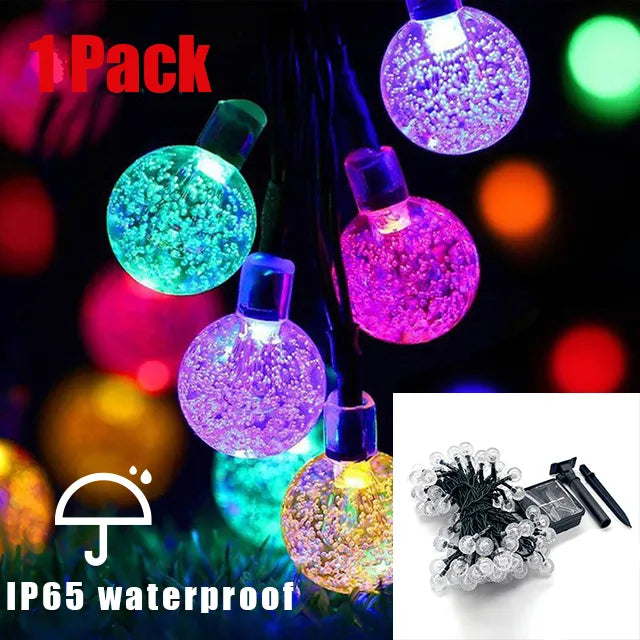 Maliben | 100 Led Solar String Lights Outdoor - Waterproof