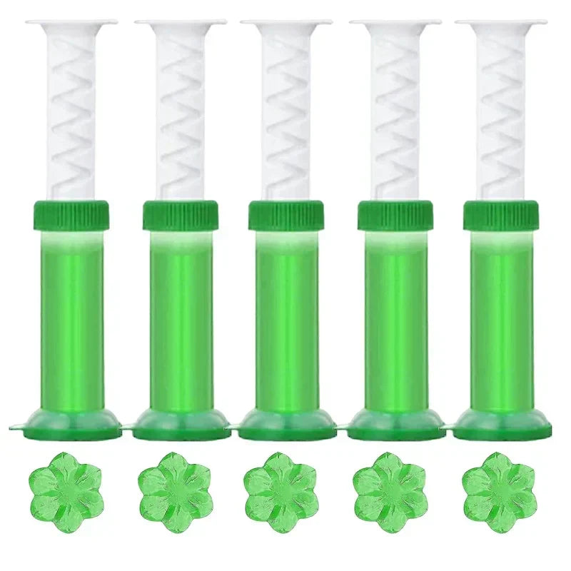 Maliben | Bloomfresh Wc-Gel Flowers | Fragrance Gel For Toilet & Urinal | Cleansing, Antibacterial & Decorative | 12 Flowers Per Stick