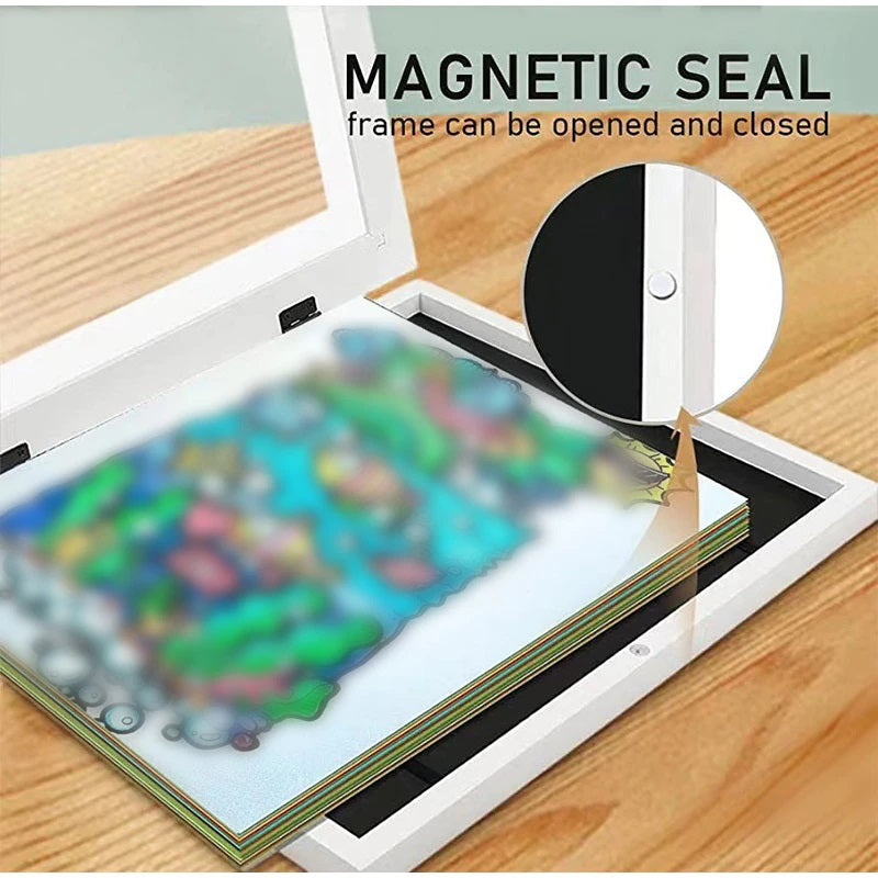 Maliben | Magnetix Kids Art Frames | Ideal For Little Ones - A4 Storage For Posters And Paintings