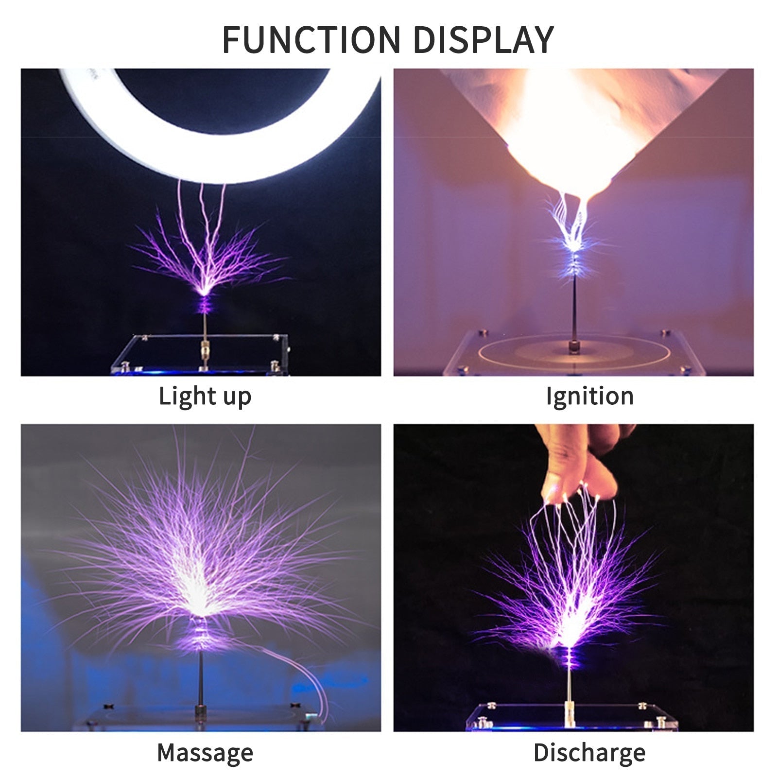Maliben | Wireless Tesla Coil High-Frequency Lighting Speaker