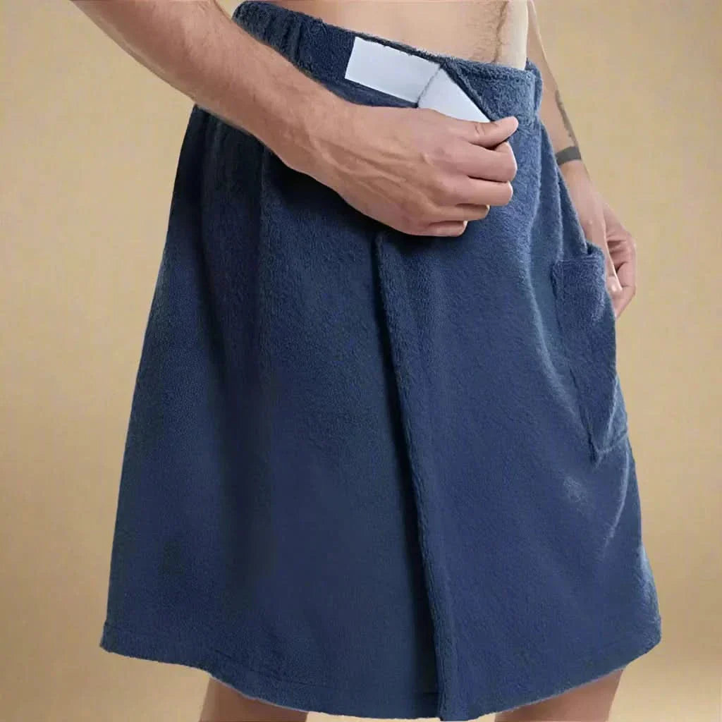 Maliben | Portable Bath Towel Robe – Soft & Versatile Bath Towel With Pockets For Sauna, Beach & Fitness