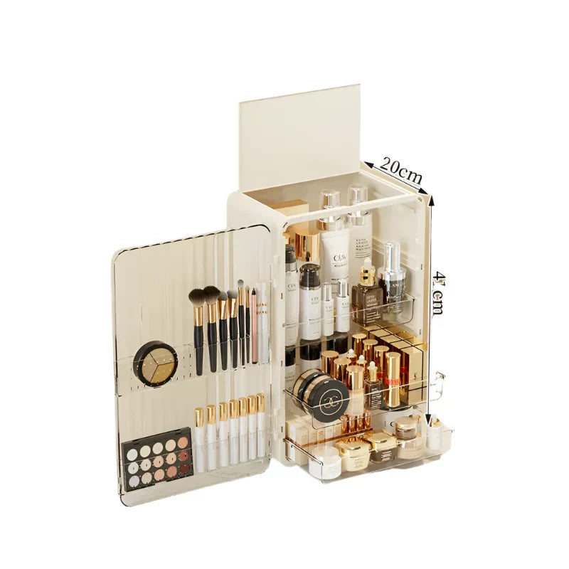Maliben | Luxo Luxury Makeup Storage Box – Dust-Proof Cosmetic Organiser With Magnetic Door