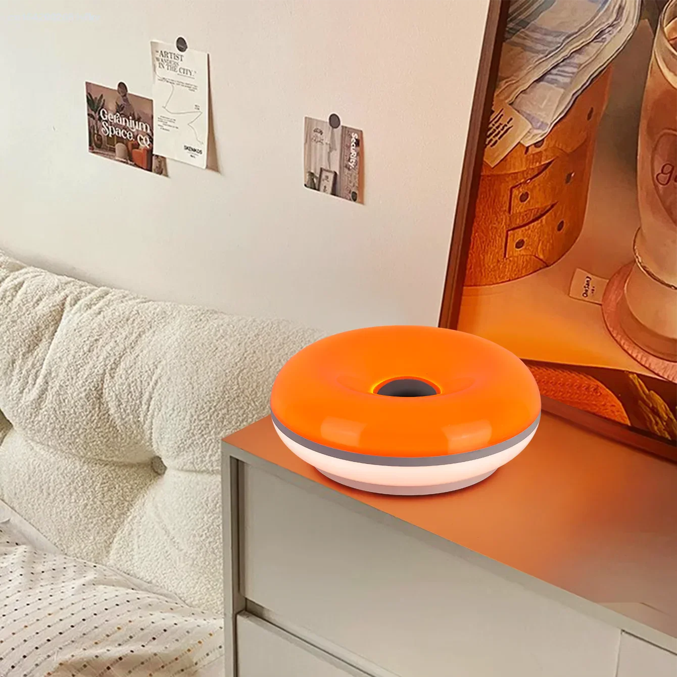 Maliben | Table Lamp Luminoro Bauhaus | Usb & Touch | Rgb 16 Colors With Remote Control | Ambient Light For Living & Bedroom