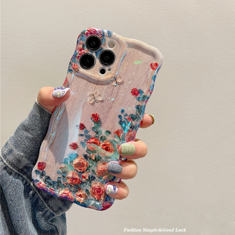 Maliben | Blossom Glow Floral Pattern Iphone Case
