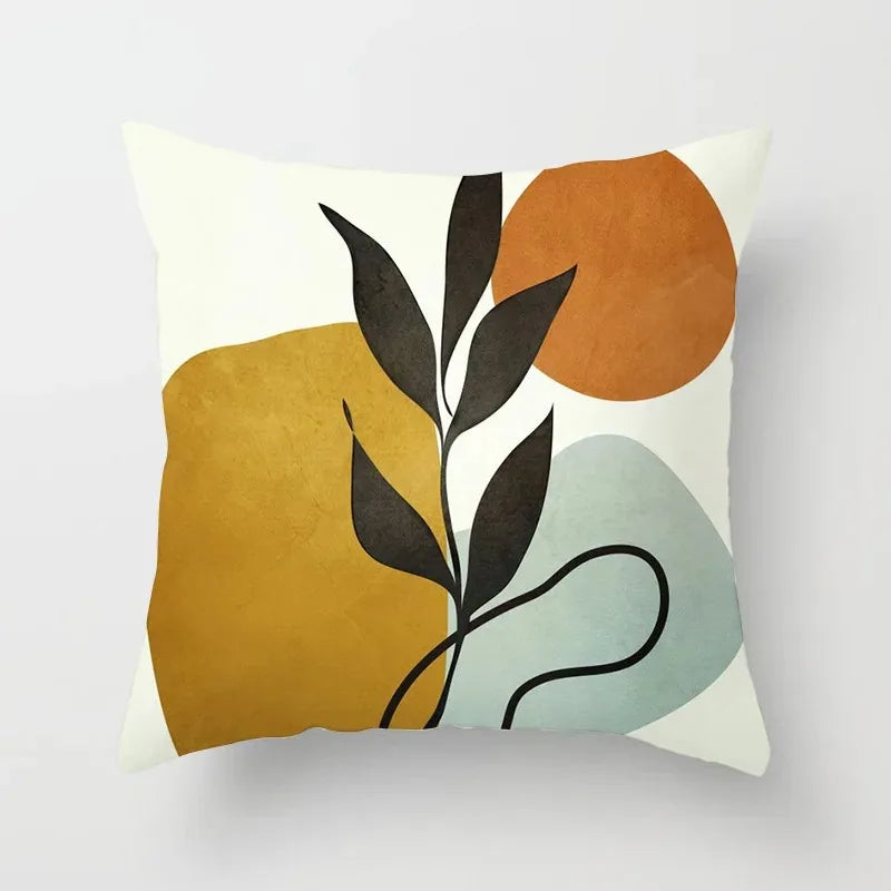 Maliben | Velvethaven Cushion Cover - Stylish Botanical Cushion Cover For Fresh Interior Makeover
