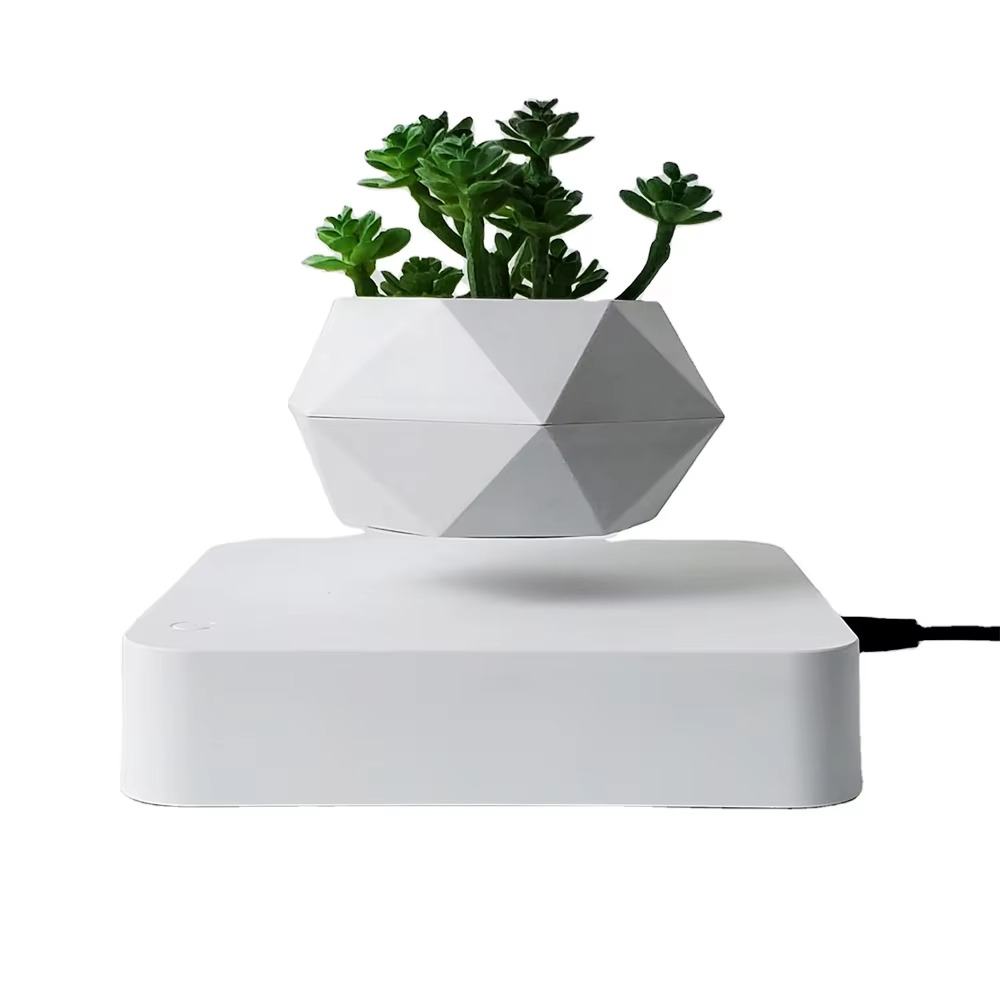 Maliben | Magnetic Levitating Bonsai Planter, Floating Flower Pot For Home And Office Décor
