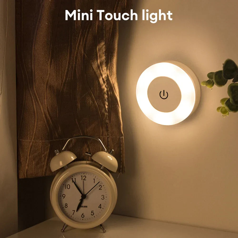 Maliben | Lumora Touch Led Night Light | Usb Rechargeable | Magnetic & Stepless Dimmable | Warm & Cold Light