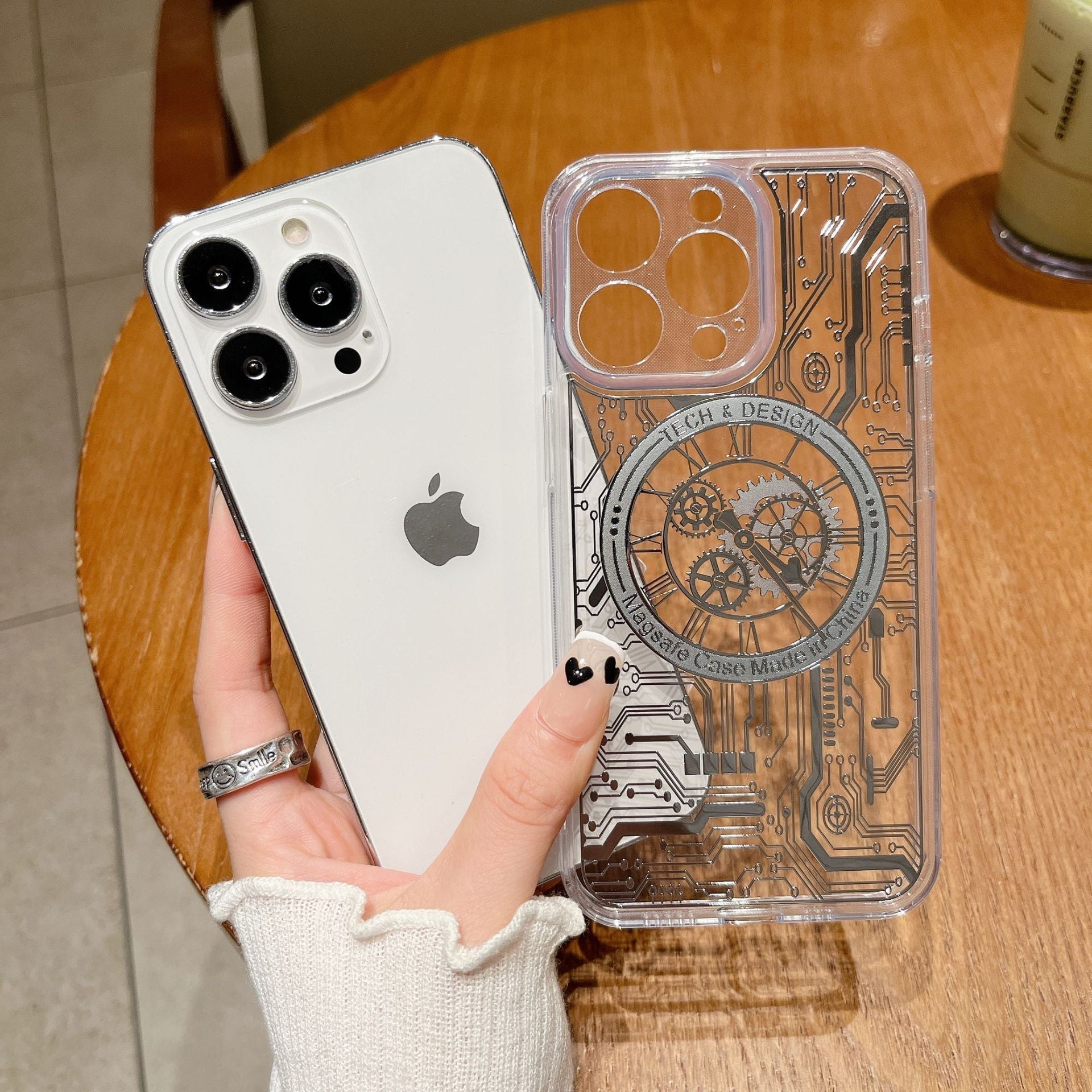 Maliben | Transparent Mechanical Clock Magsafe Iphone Case