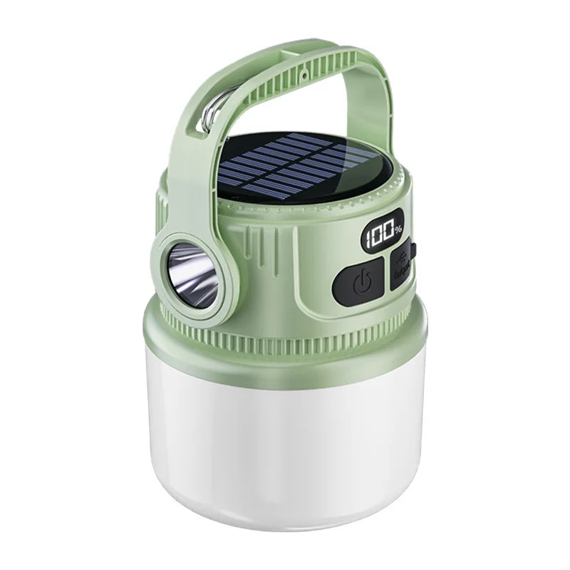 Maliben | Luminatra Solar Led Camping Lamp | Rechargeable & Waterproof | 6 Light Modes | For Outdoor, Emergencies & Travel