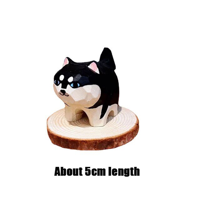 Maliben | Handmade Wooden Cute Pet Figurines