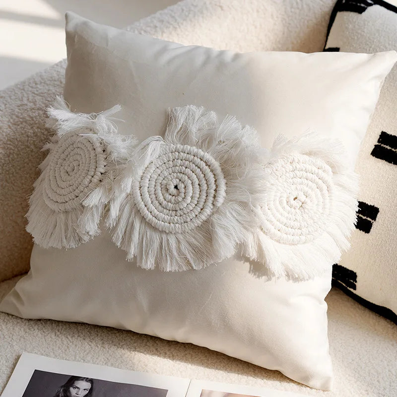 Maliben | Luxury Embroidered Decorative Cushion With Horse Print For Sofa And Living Room
