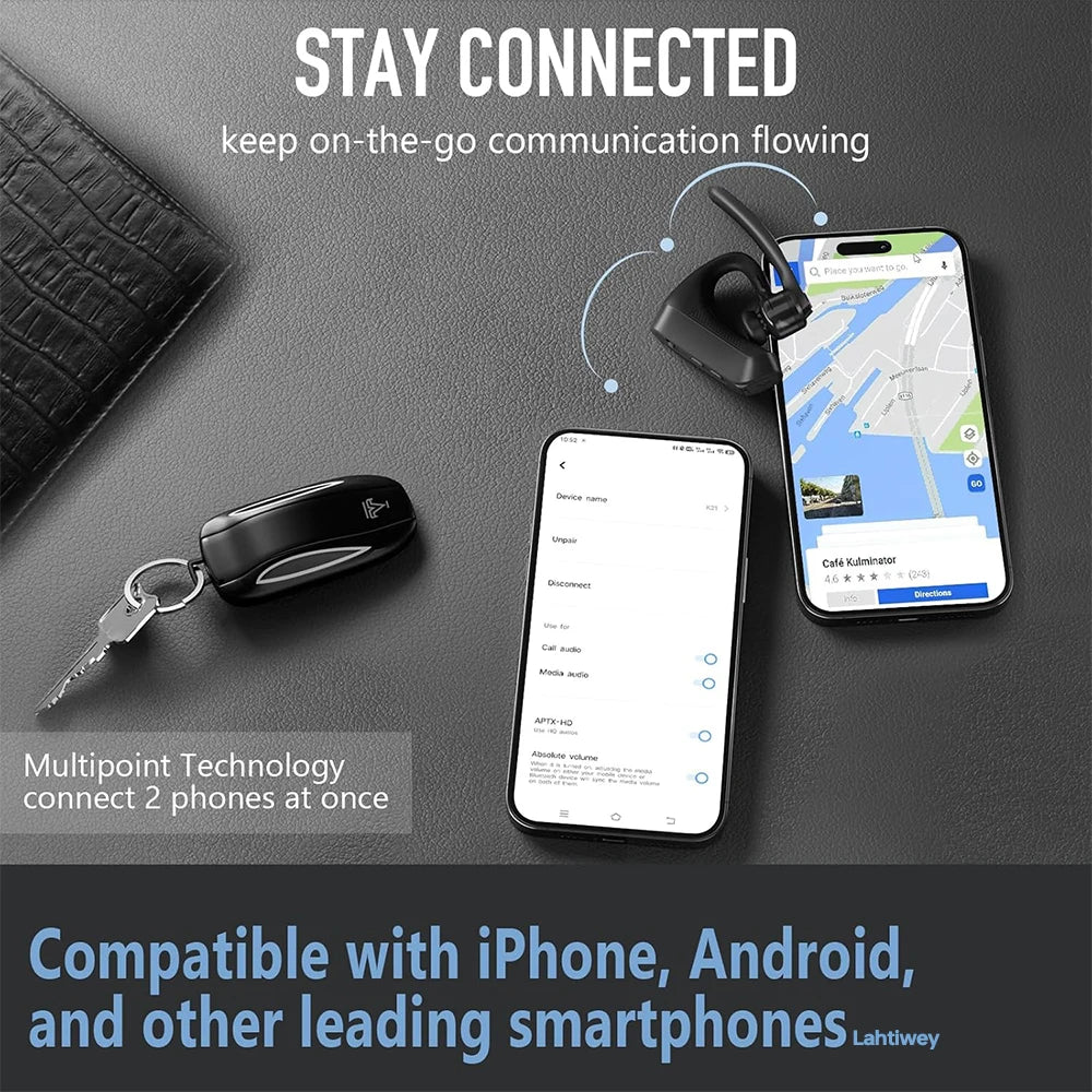 Maliben | Noise-Cancelling Bluetooth Headset With Dual Microphones – Orivo