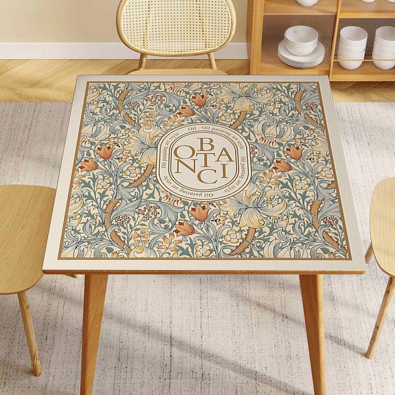 Maliben | Retro Floral Washing Machine Cover Drainer Mat