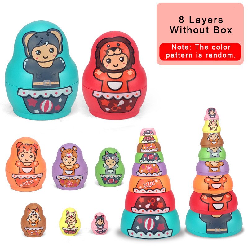 Maliben | Educational Colorful Kids Matryoshka Dolls