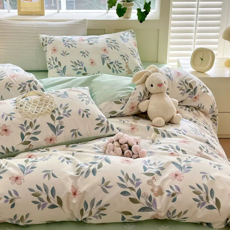 Maliben | Soft Flowers Bedding Set