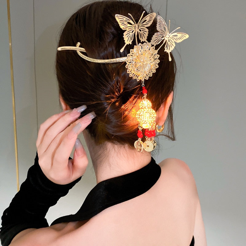 Maliben | Luminous Stylish Butterfly Lantern Hairpin