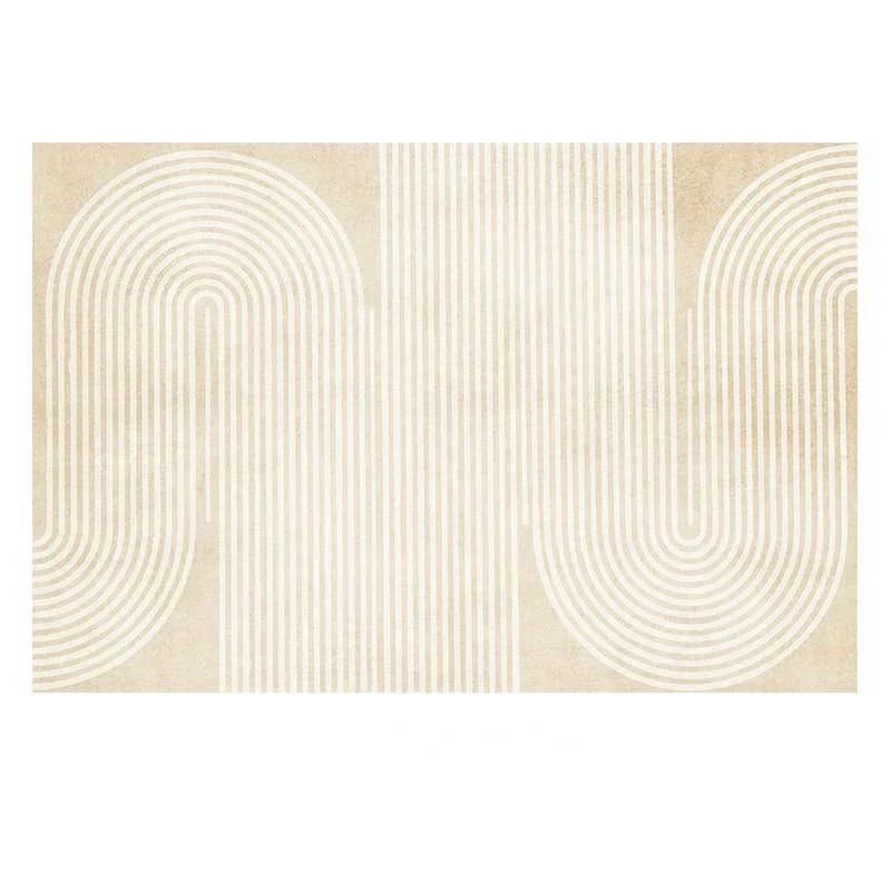 Maliben | Japanese Minimalist Plush Area Rug Non-Slip Soft Rug Bedroom Living Room Large Surface