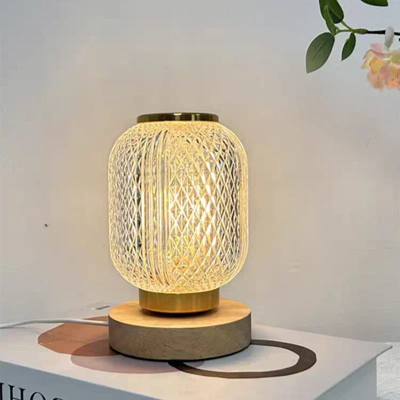 Maliben | Dimmable Crystal Table Lamp - Stylish Golden Dimmable Table Lamp With Luxurious Crystal Design