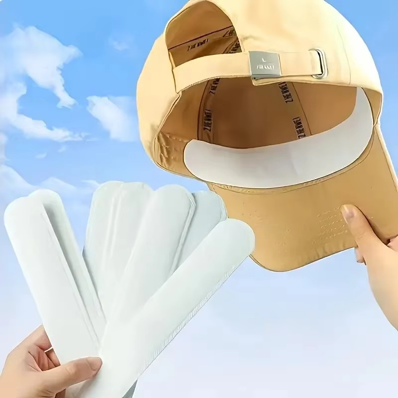 Maliben | Disposable Hat Sweat Pad – Adjustable Cotton Liner for Caps, Shirts, and Collars