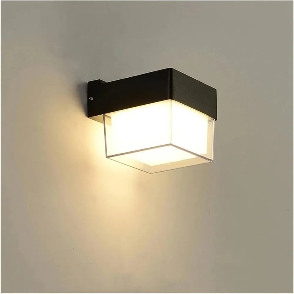 Maliben | Aurobeam Led Outdoor Wall Light | Waterproof Ip65 | Modern Design For Balcony, Garden & Entrance | 9w / 18w