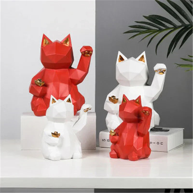 Maliben | Nordic Style Geometric Lucky Cat