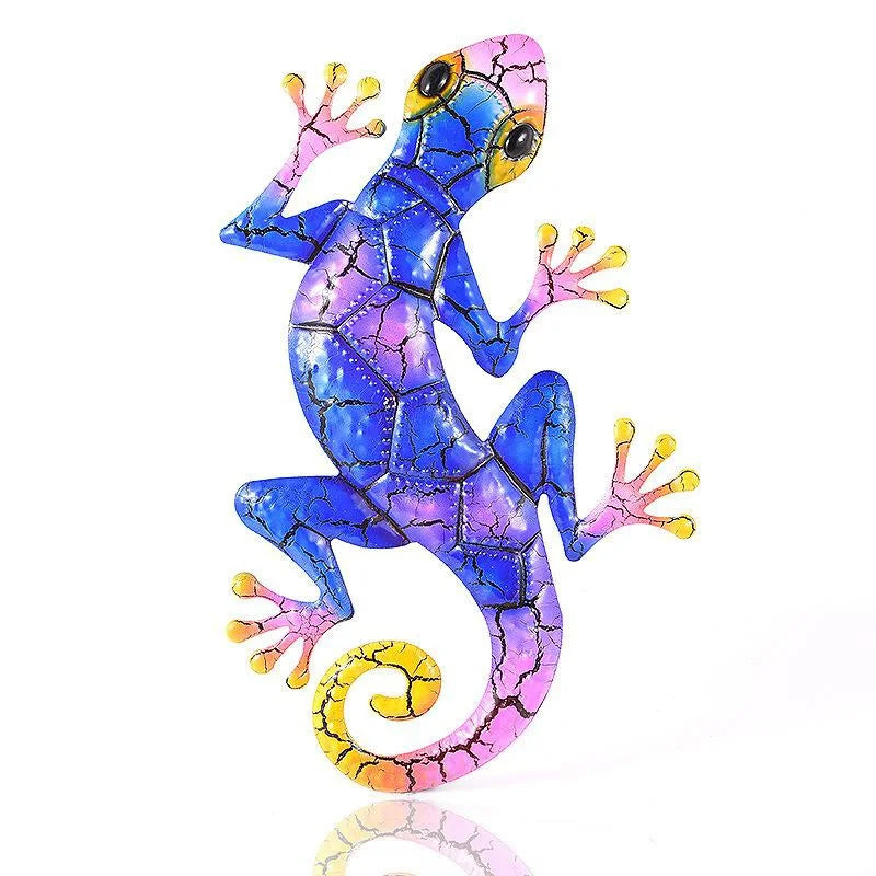 Maliben | ArtInova Wall DecOr Animal Motif | Handcrafted From Wrought Iron | Colorful Accents in Green, Red or Blue